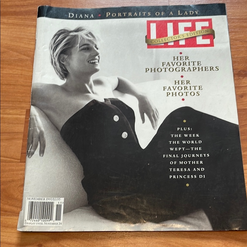 Vintage 1997 Collector's Edition 1990s LIFE MAGAZINE Photo Essays Princess Diana